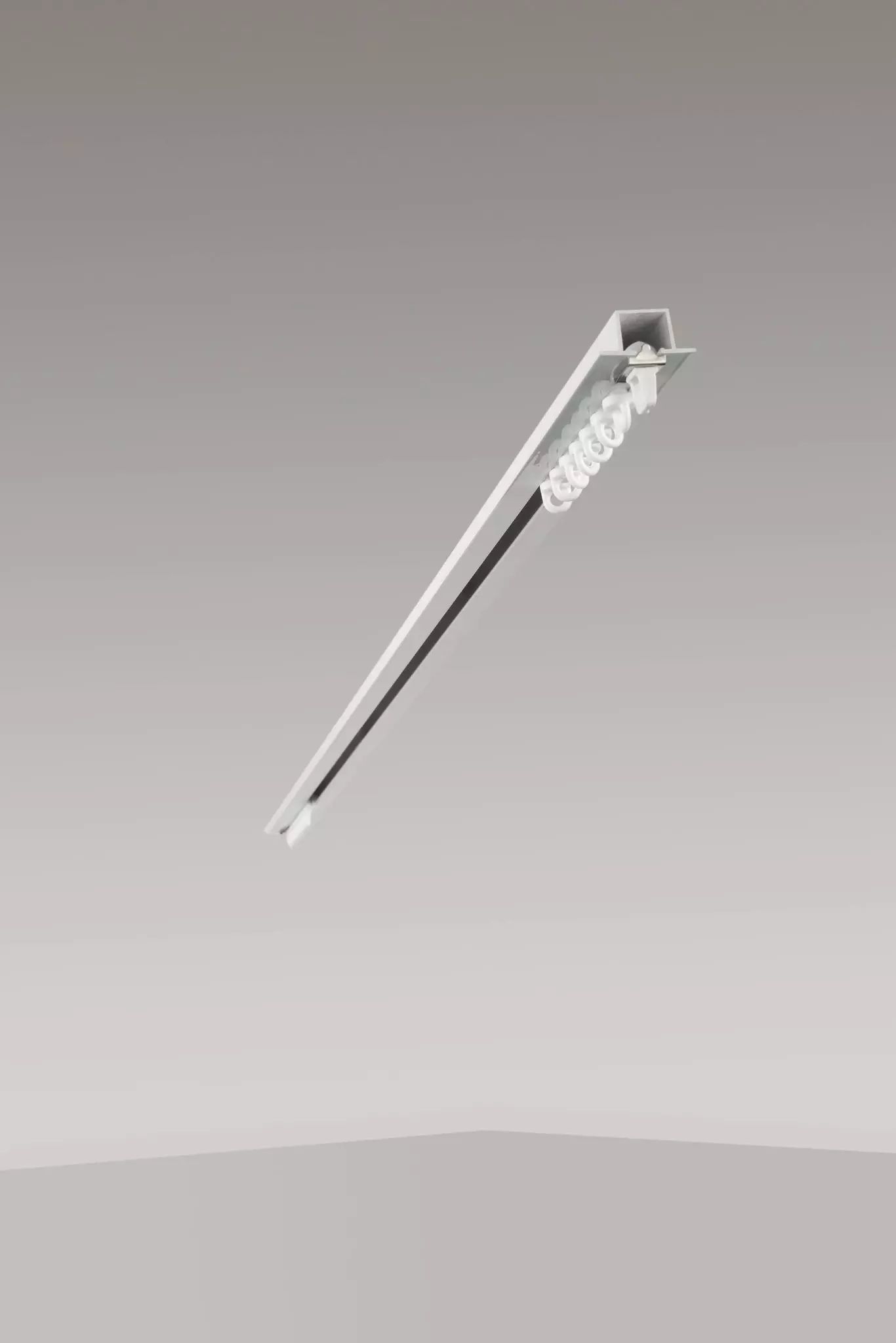 Karnisz podtynkowy biały Szyna podtynkowa biały