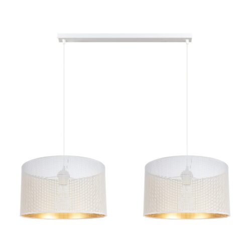 Obszar_kompozycji_1 Lampa sufitowa Aldo 40 podwójna Biało-Złota 90 cm